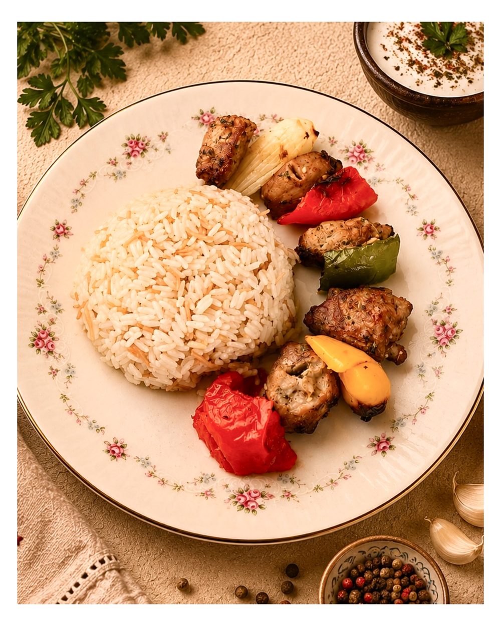 Brochette de cerdo