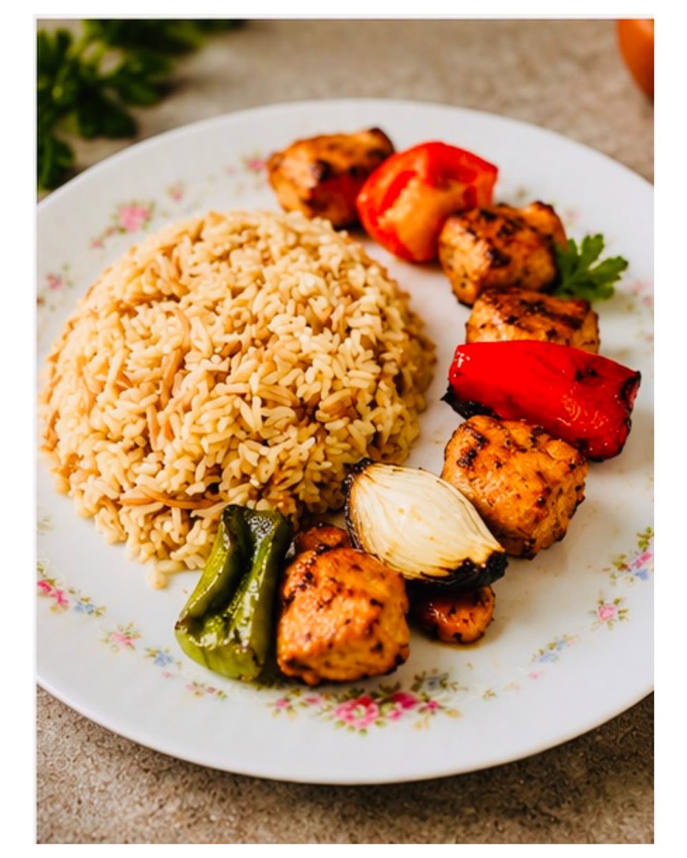 Brochette de pollo